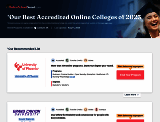 onlineschoolscout.com screenshot