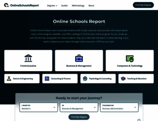 onlineschoolsreport.com screenshot