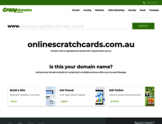 onlinescratchcards.com.au screenshot