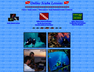onlinescubalessons.com screenshot