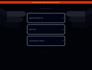 onlineservice.in screenshot