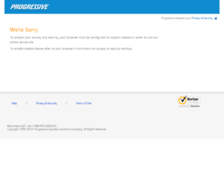 onlineservice1.progressive.com screenshot
