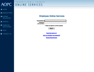 onlineservices.pacourts.us screenshot
