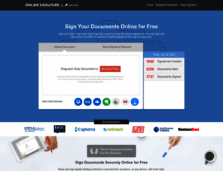 onlinesignature.com screenshot