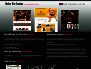 onlinesitecreator.net screenshot