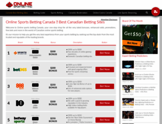 onlinesportbetting.ca screenshot