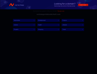 onlinesportsbookchief.com screenshot