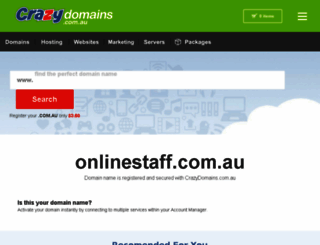 onlinestaff.com.au screenshot