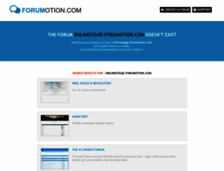 onlinestage.forumotion.com screenshot
