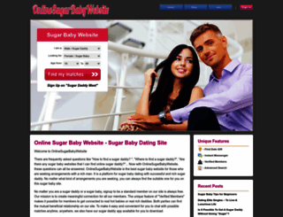 onlinesugarbabywebsite.com screenshot