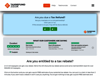 onlinetaxrebates.co.uk screenshot