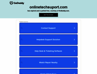 onlinetechsuport.com screenshot