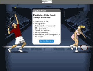onlinetennismanager.org screenshot