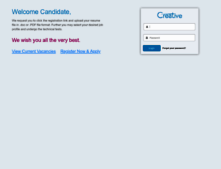 onlinetest.creativewebmall.com screenshot