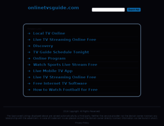 onlinetvsguide.com screenshot
