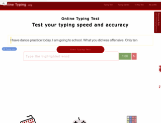 onlinetyping.org screenshot