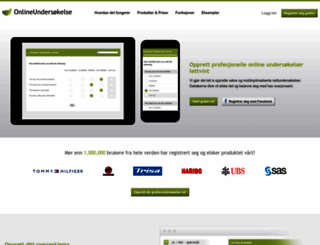 onlineundersokelse.com screenshot