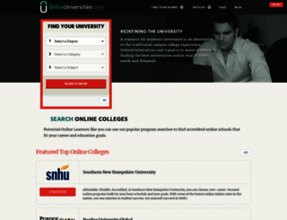 onlineuniversities.com screenshot