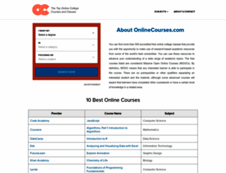 onlineuniversities.net screenshot