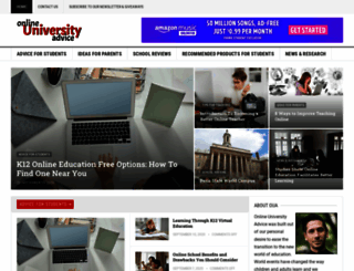 onlineuniversityadvice.com screenshot