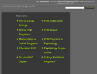 onlineuniversitycolleges.com screenshot