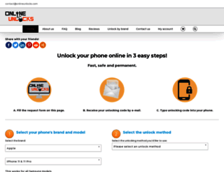 onlineunlocks.com screenshot