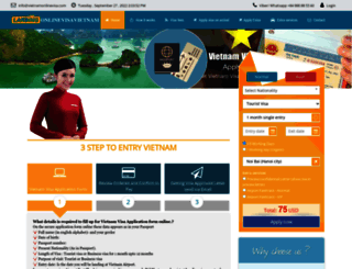 onlinevietnamvisa.org screenshot