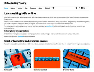 onlinewritingtraining.com.au screenshot