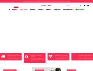 onlyloveflorist.com screenshot