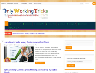 onlyworkingtricks.com screenshot