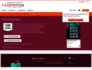onondaga.libraryreserve.com screenshot