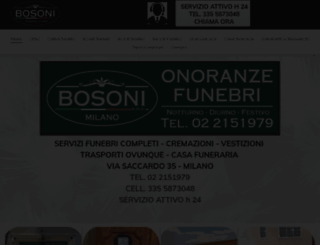 onoranzebosoni.com screenshot