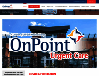 onpointurgentcare.com screenshot
