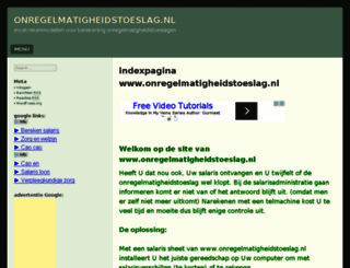 onregelmatigheidstoeslag.nl screenshot