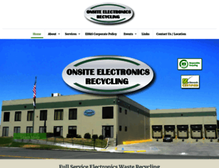 onsiteelectronicsrecycling.com screenshot