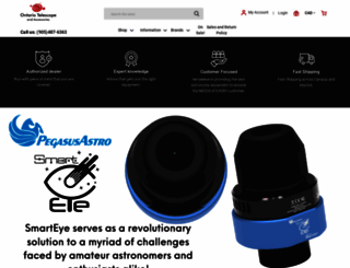 ontariotelescope.com screenshot
