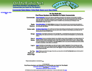 ontheradio.net screenshot