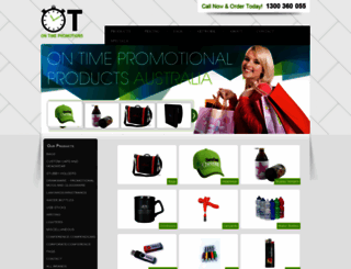 ontimepromotionalproducts.com.au screenshot