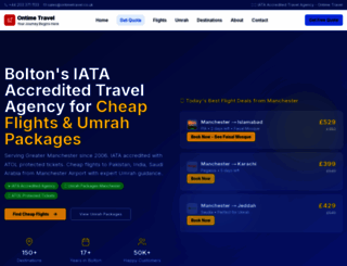 ontimetravel.co.uk screenshot