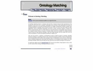 ontologymatching.org screenshot