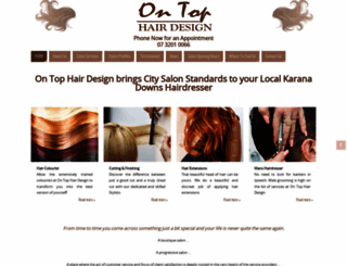 ontophairdesign.com.au screenshot