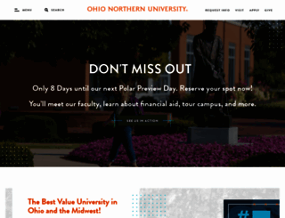 onu.edu screenshot