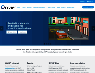 onvif.org screenshot