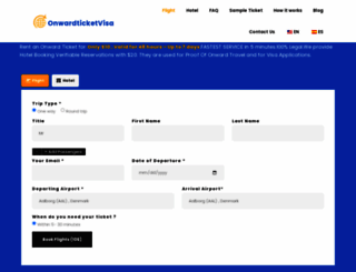 onwardticketvisa.com screenshot