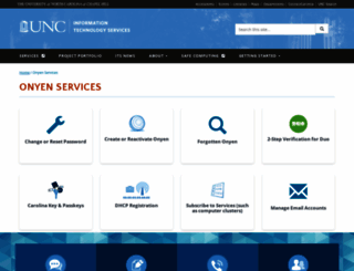 onyen.unc.edu screenshot