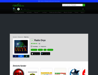 onyxit.radio.de screenshot