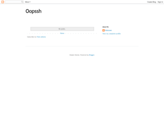 oopssh.blogspot.com screenshot