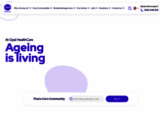 opalagedcare.com.au screenshot