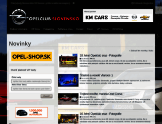opelclub.sk screenshot