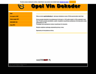 opelvindekoder.pl screenshot